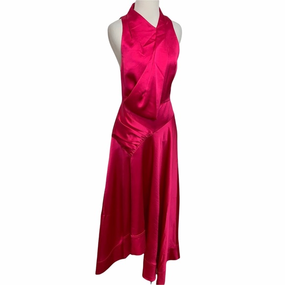 New With Tags Acler Palmera Dress Fuscia Pink Long Maxi Evening Dress Size 4 - Picture 2 of 10